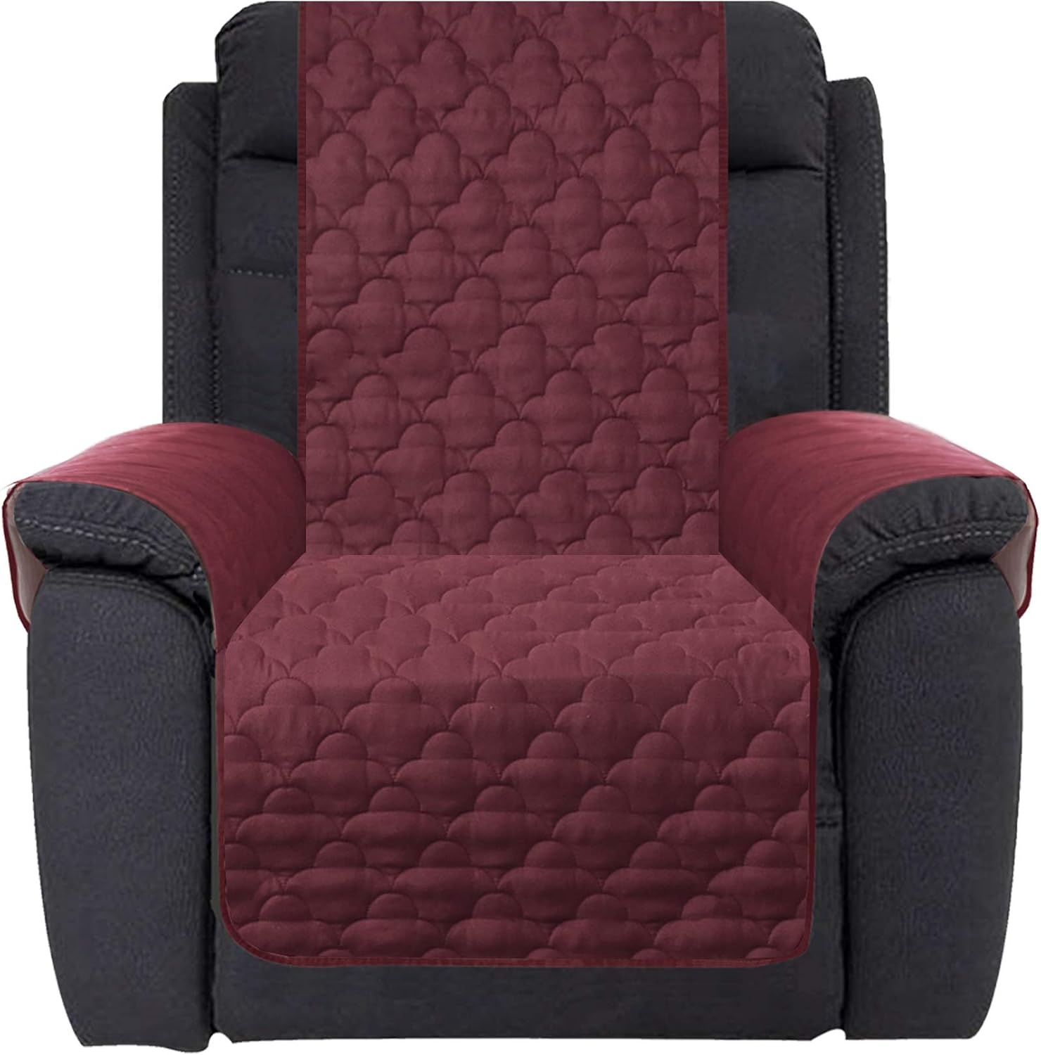 Waterproof Nonslip Recliner Cover Stay in Place Dog Couch Chair Cover Furniture Protector Ideal Sofa Slipcovers for Pets and Kids