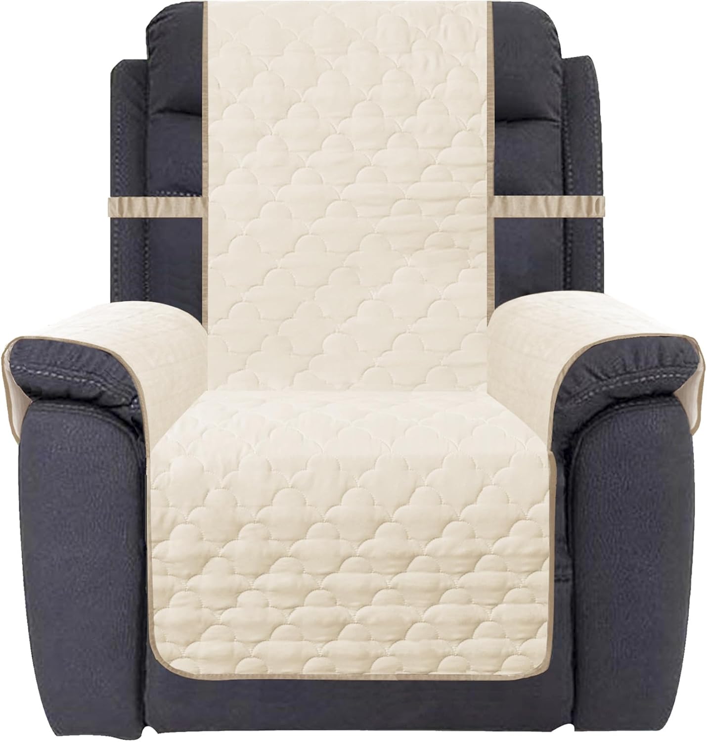 Waterproof Nonslip Recliner Cover Stay in Place Dog Couch Chair Cover Furniture Protector Ideal Sofa Slipcovers for Pets and Kids