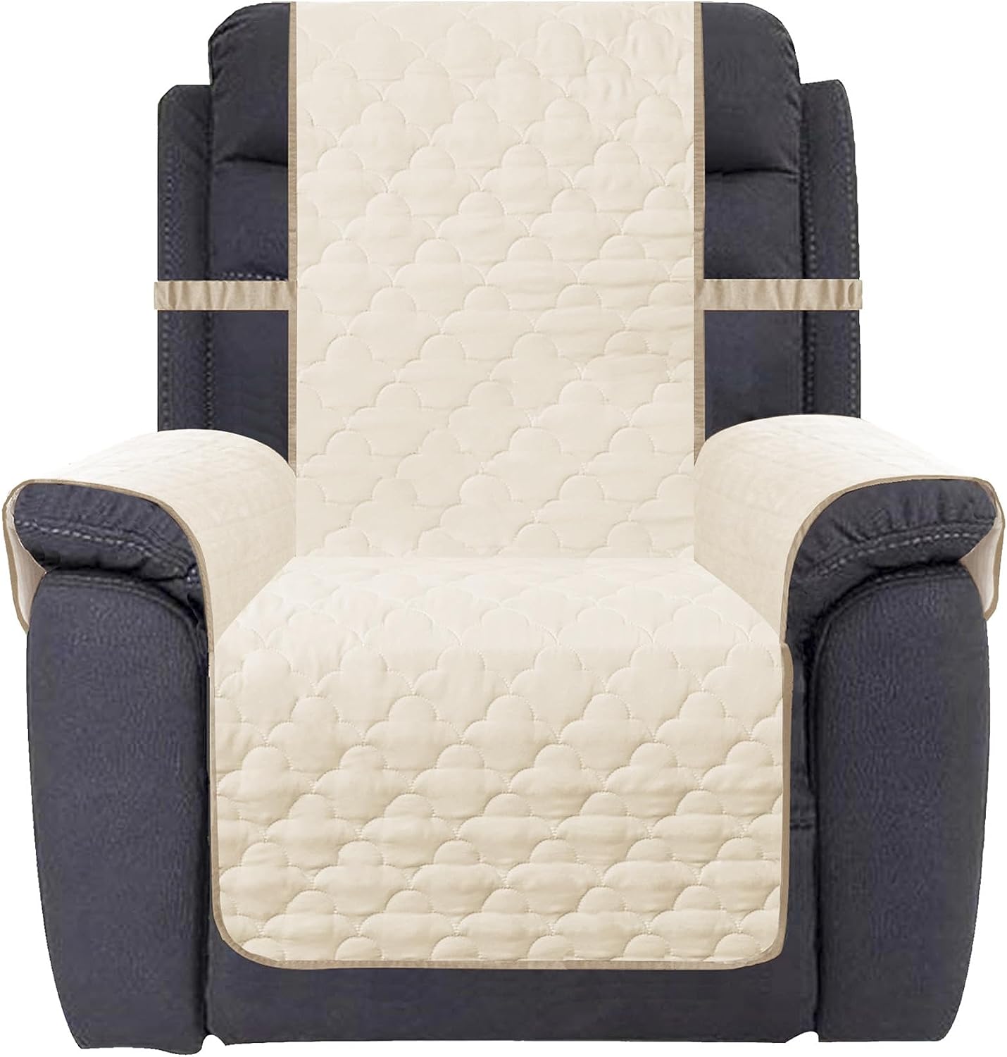 Waterproof Nonslip Recliner Cover Stay in Place Dog Couch Chair Cover Furniture Protector Ideal Sofa Slipcovers for Pets and Kids