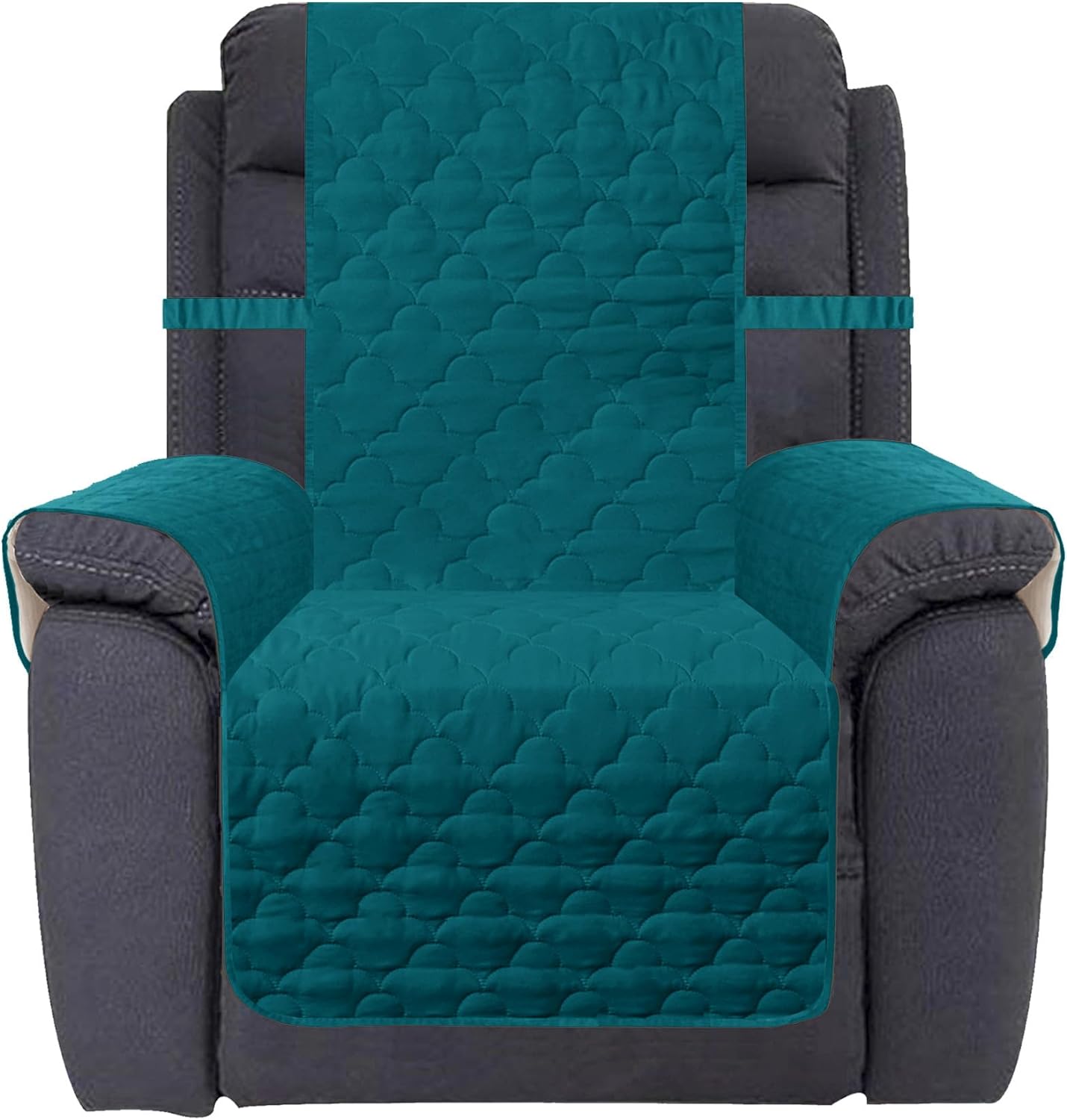 Waterproof Nonslip Recliner Cover Stay in Place Dog Couch Chair Cover Furniture Protector Ideal Sofa Slipcovers for Pets and Kids