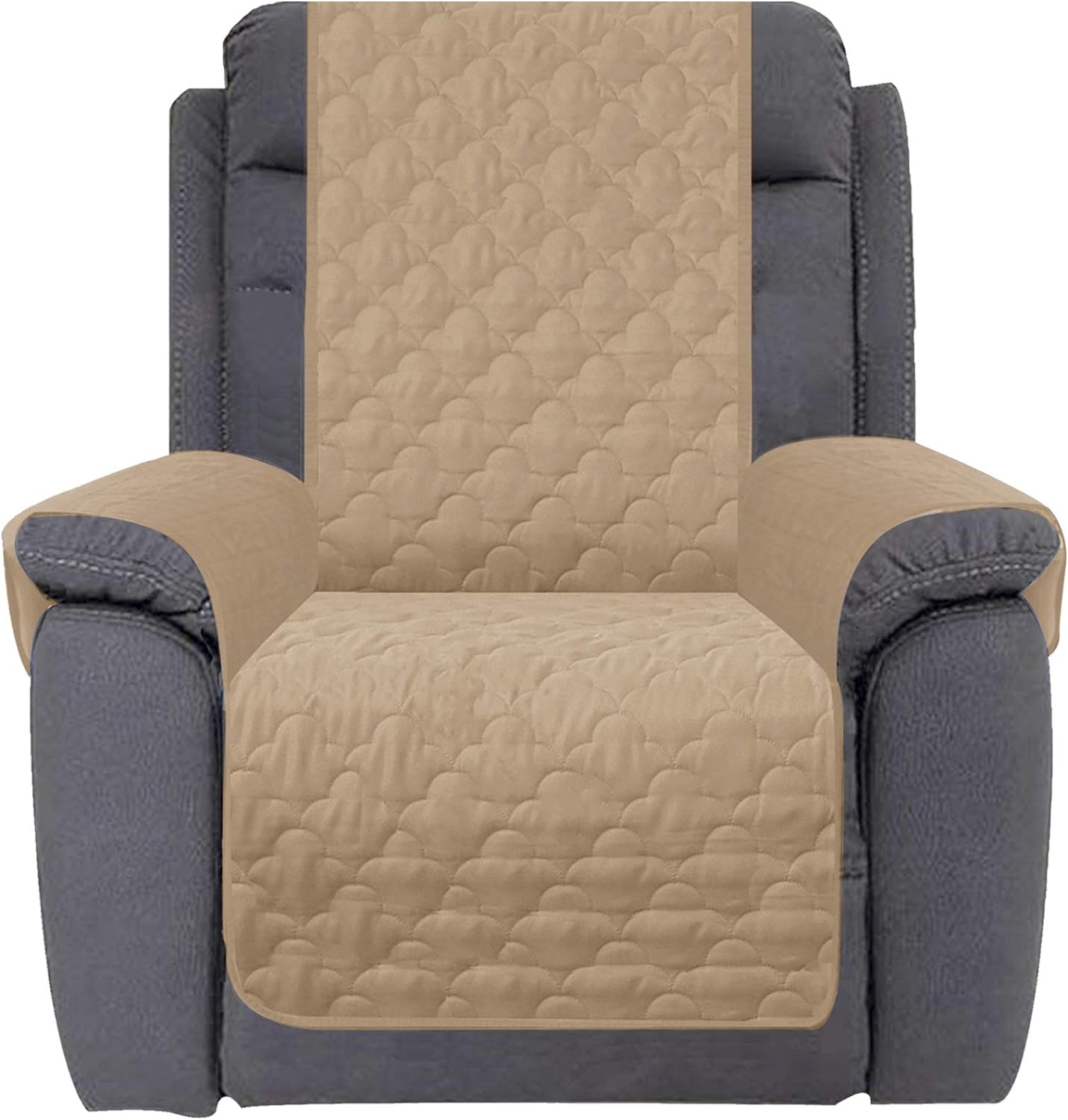 Waterproof Nonslip Recliner Cover Stay in Place Dog Couch Chair Cover Furniture Protector Ideal Sofa Slipcovers for Pets and Kids