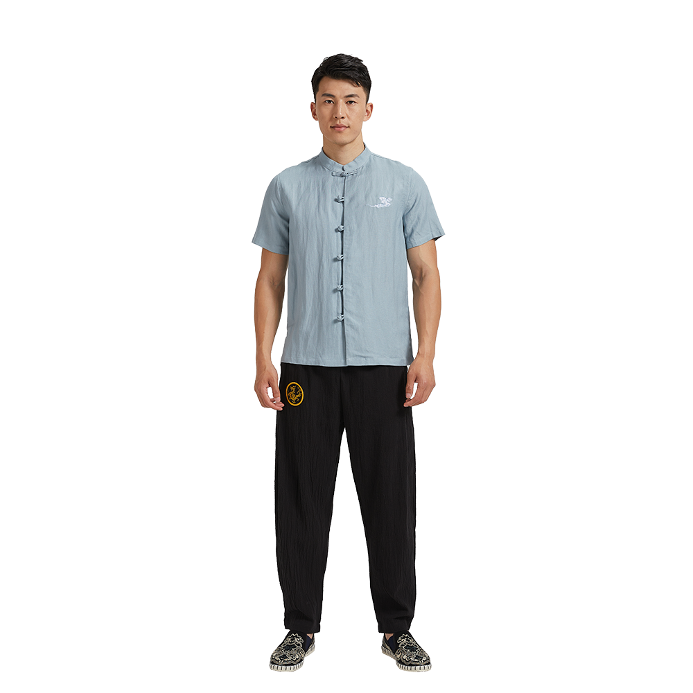 Cloud Dreams Chinese Short Sleeve Shirt