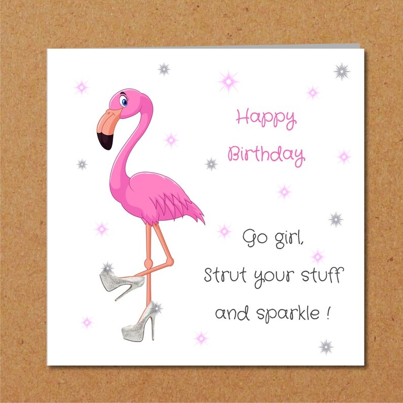 Funny Humorous -Best  Birthday Card for Female Friends 
