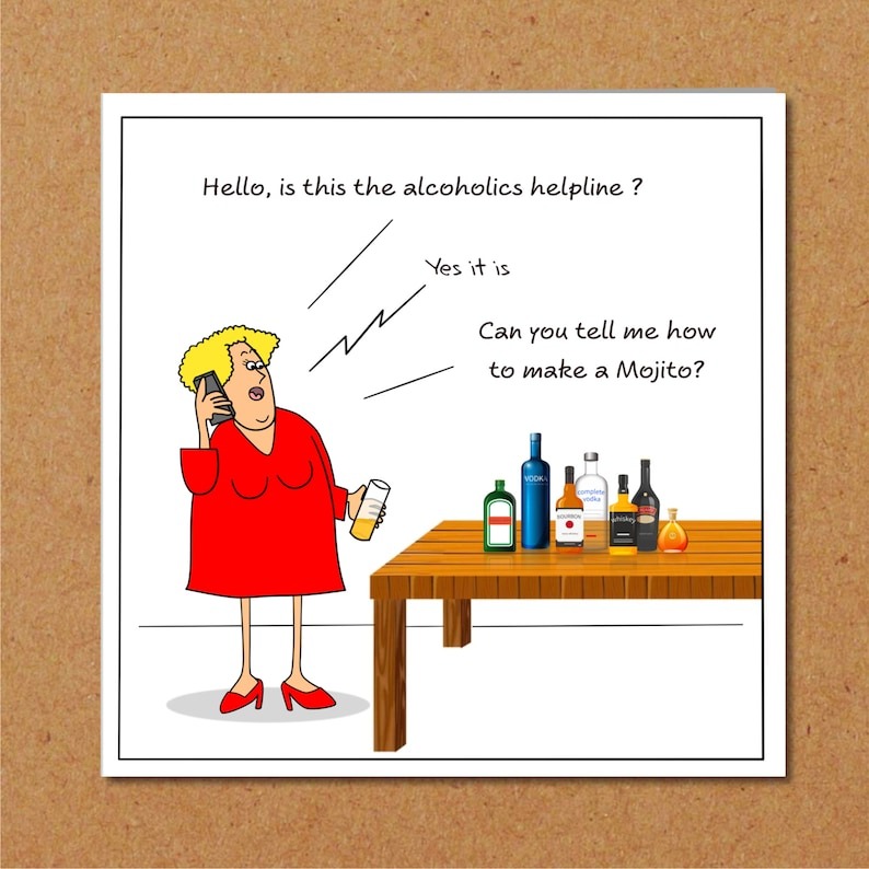 Funny Humorous -Best  Birthday Card for Female Friends 