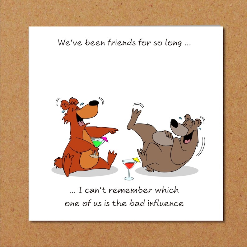 Funny Humorous -Best  Birthday Card for Female Friends 