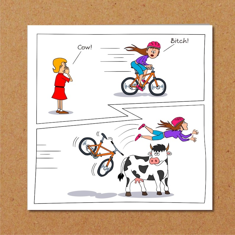 Funny Humorous -Best  Birthday Card for Female Friends 