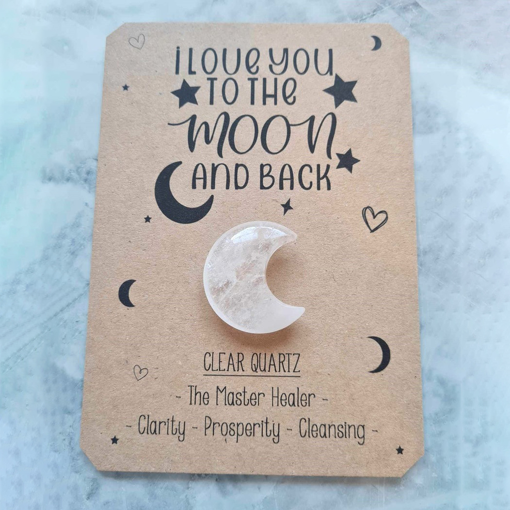 💎Quartz Pocket Moon-I Love You To The Moon And Back 🌙