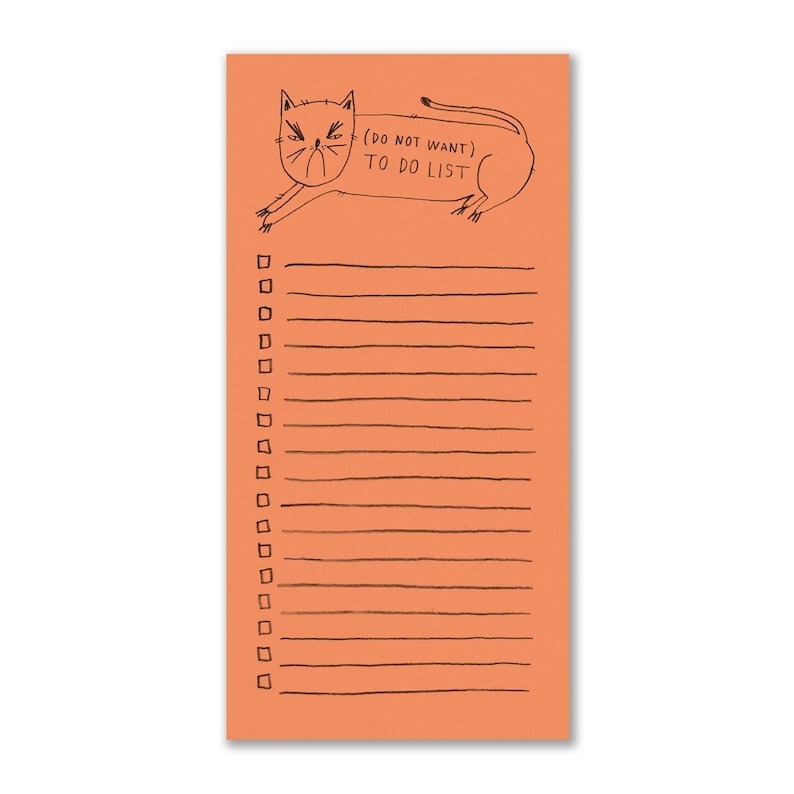 Do Not Want To Do List - Notepad