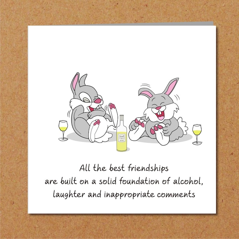 Funny Humorous -Best  Birthday Card for Female Friends 