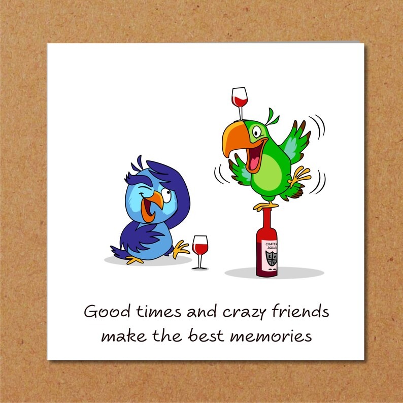 Funny Humorous -Best  Birthday Card for Female Friends 