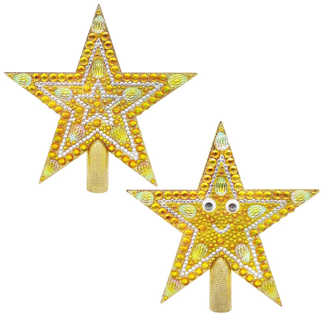 DIY Diamond Painting Special Shape Double Sided Christmas Tree Topper Star Kit