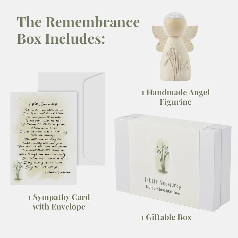 Miscarriage Gifts for Mothers-Little Snowdrop Remembrance Box