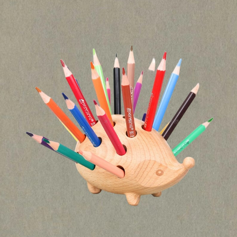 🏫Cute Back To School Gifts ️Hedgehog Pen Holder Decoration🦔