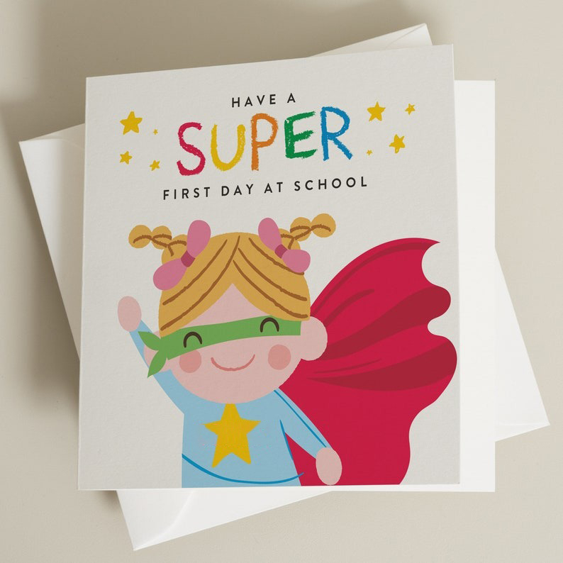 First Day Of School Good Luck Card