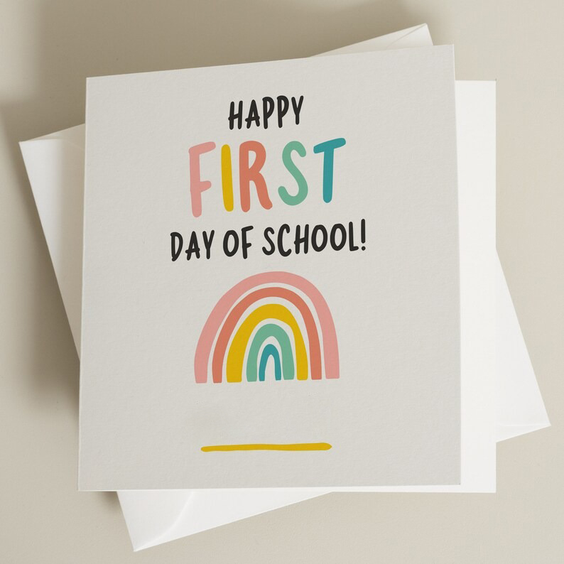 🏫First Day Of School Good Luck Card ️