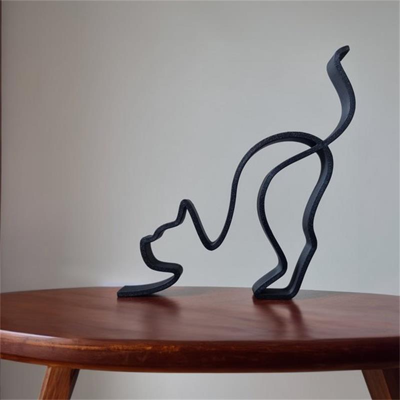 🐱Side Table Statue Decor-Stretching Kitten🐈
