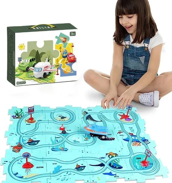 Educational Jigsaw Road Toy Set