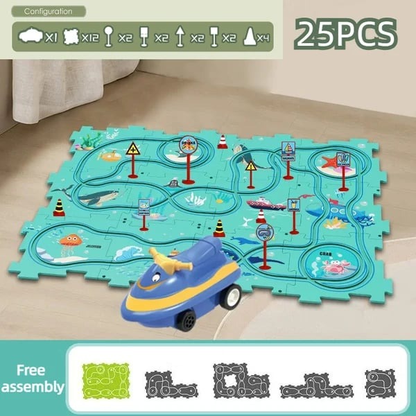 Educational Jigsaw Road Toy Set