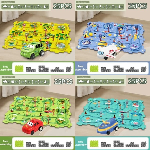 Educational Jigsaw Road Toy Set