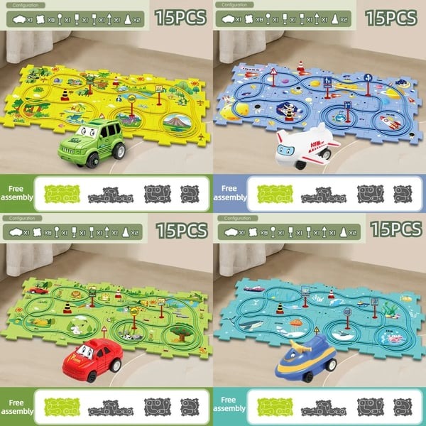 Educational Jigsaw Road Toy Set