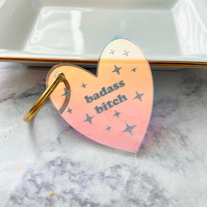 😘Galentines Day Gift-Heart Keychain