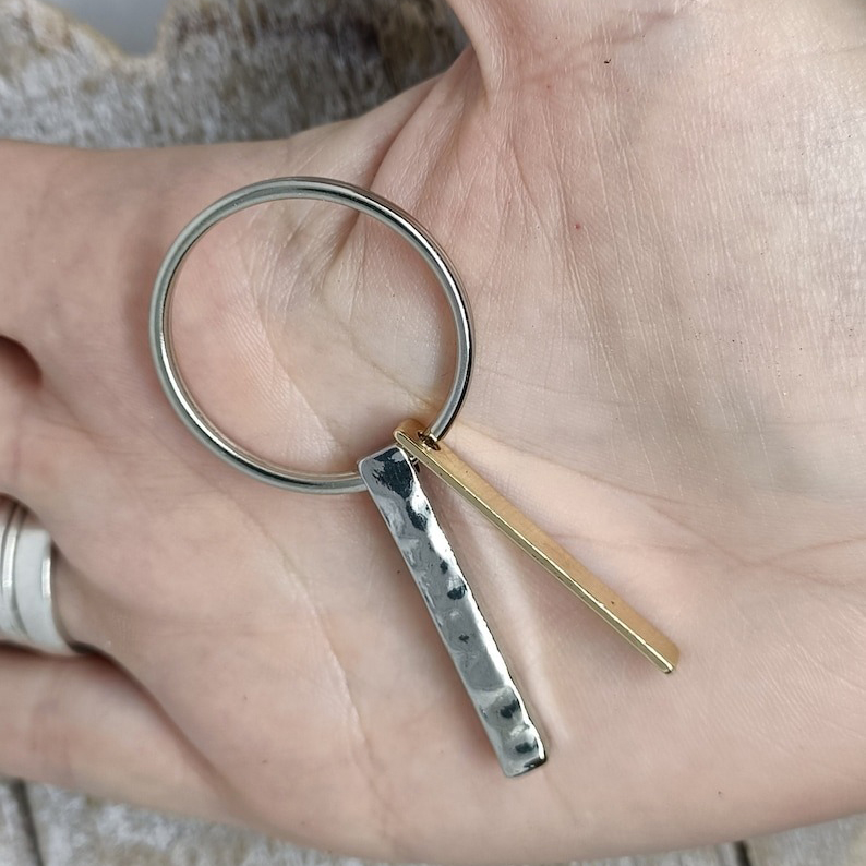 Valentines present-Couples romantic Thick and Thin keyring