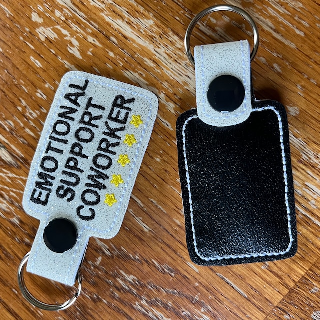 💖Emotional Support Coworker Keychain