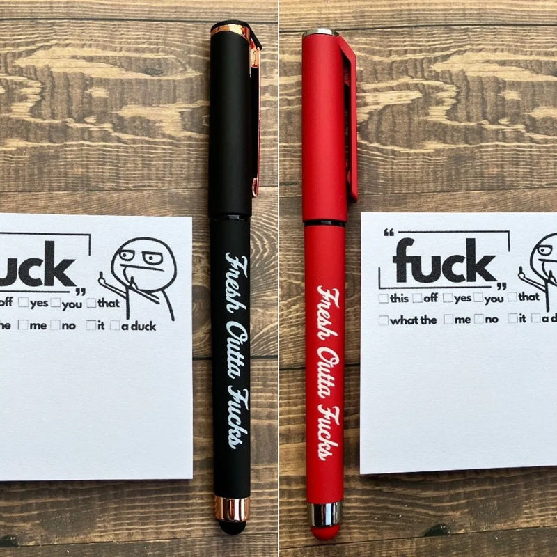 💝2023 CHRISTMAS GIFT - Fresh Outta Fucks Pad and Pen