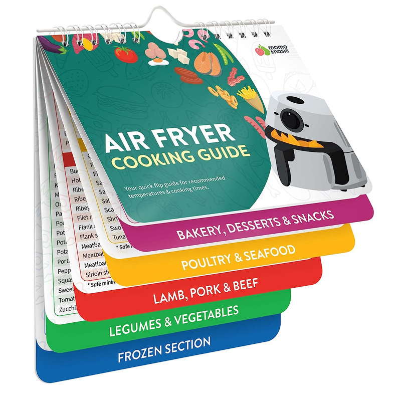 Air Fryer Cheat Sheet Cooking Guide Booklet