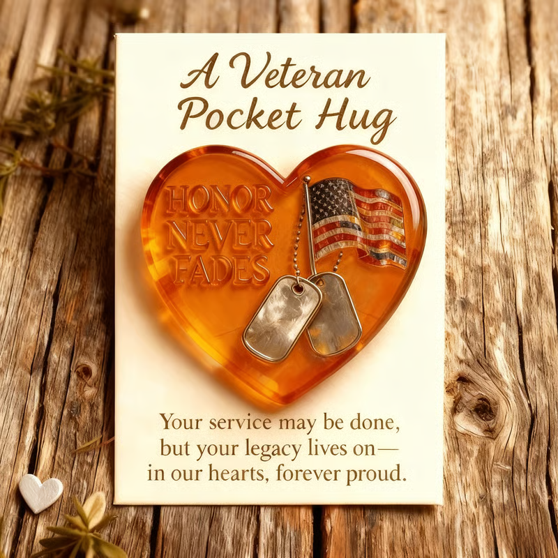 🔥LAST DAY 49% OFF - ❤️Veteran Pocket Hug Keepsake