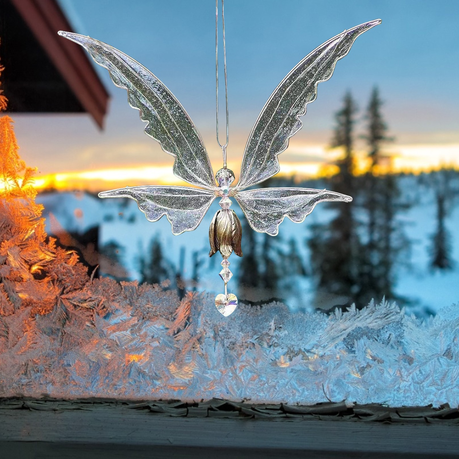 🎁BEST GIFT🦋Angel Wings Butterfly Wind Chime