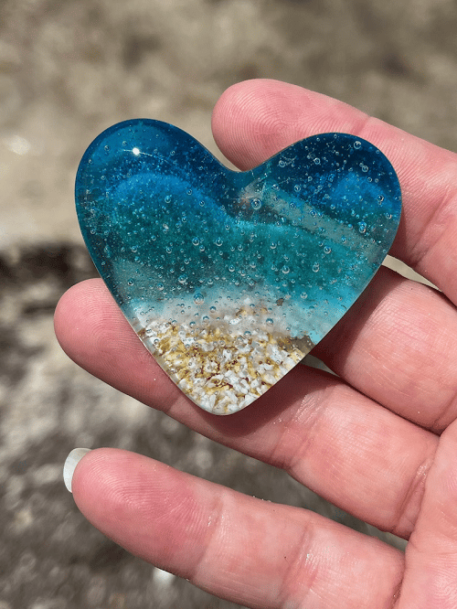 🎁The Best Gift-Buy 2 Get 1 Free🎁Glass Beach Pocket Heart