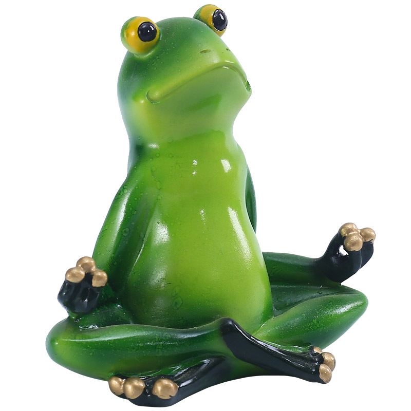 Yoga Frogs Figurine 