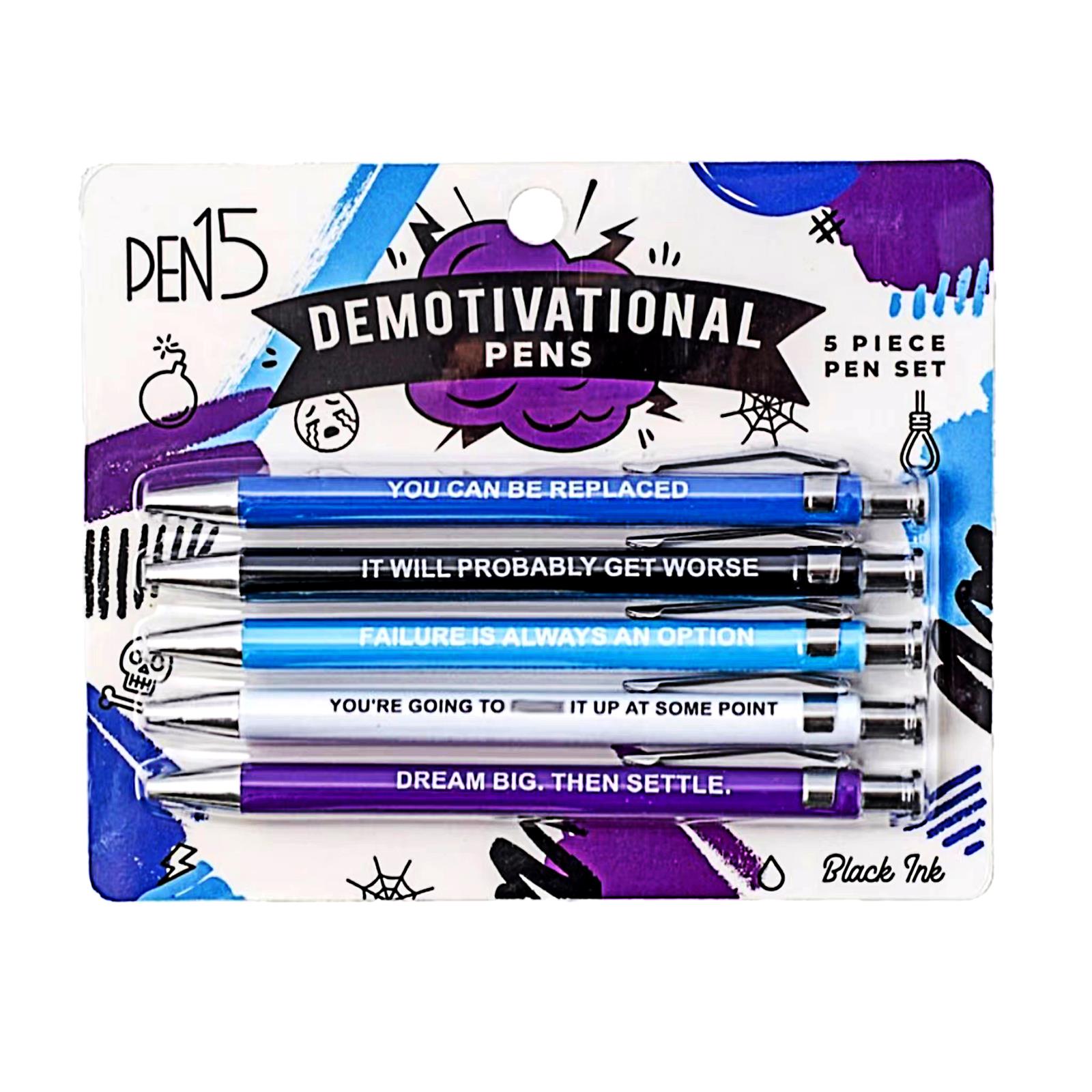 🤡 Funny Gag Gift🎁-Demotivational Pens（ 5 PCS )🖊