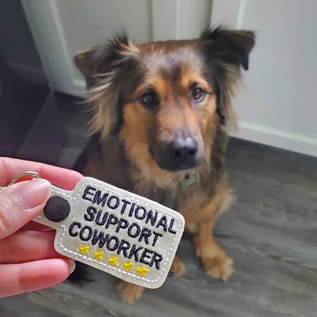💖Emotional Support Coworker Keychain