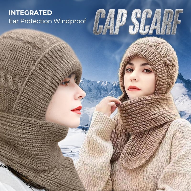 (🔥Manufacturer promotion)- Integrated Ear Protection Windproof Cap Scarf🔥