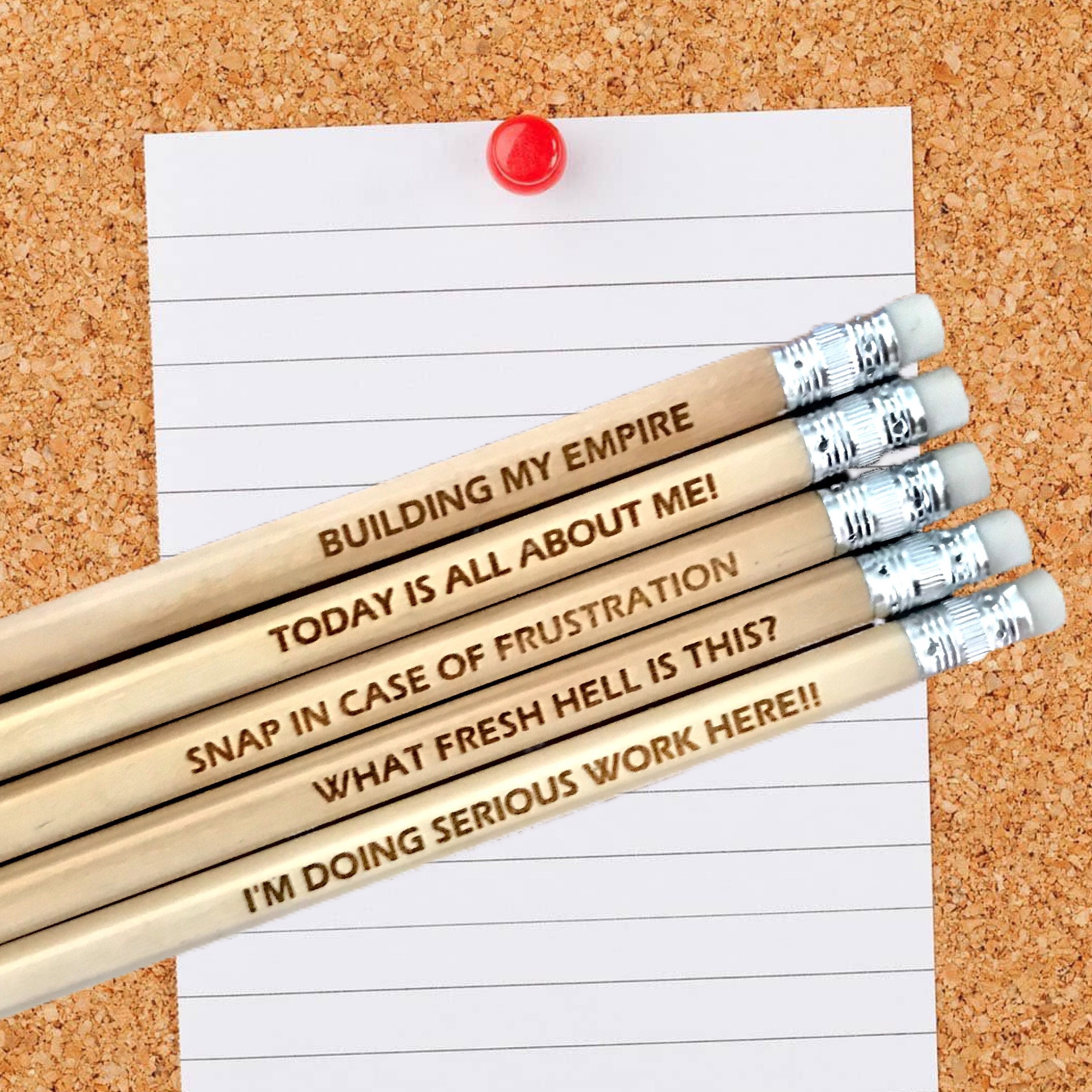 Funny Quote Pencil Set ( 5 PCS )