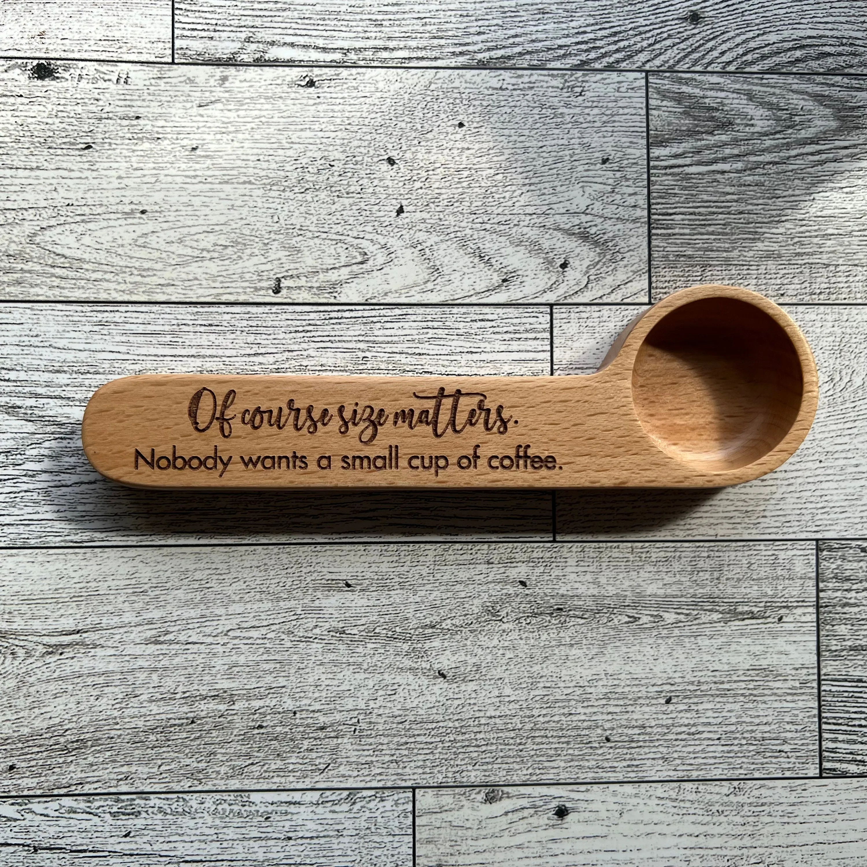 ☕Engraved Coffee Scoop| Unique Bag Clip for Coffee Lovers🎁