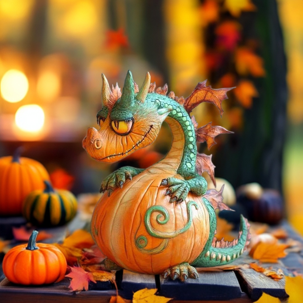 🎃🐉 Pumpkin Dragon &ndash; The Guardian of Your Halloween Spirit!