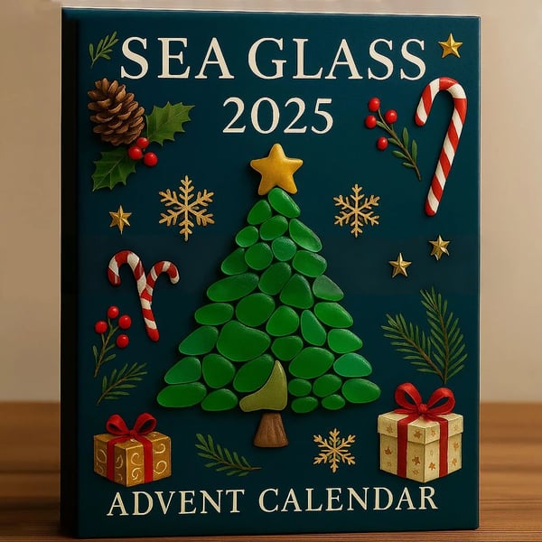 🔥LAST DAY 49% OFF🌊Sea Glass Christmas Ornaments Advent Calendar 2025