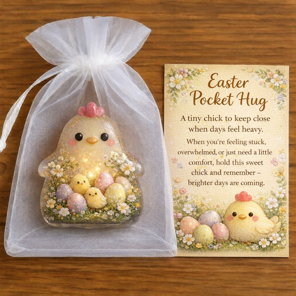 🐣 Early Easter Sale: 50% Off –🐰 Handmade Easter Pocket Hug
