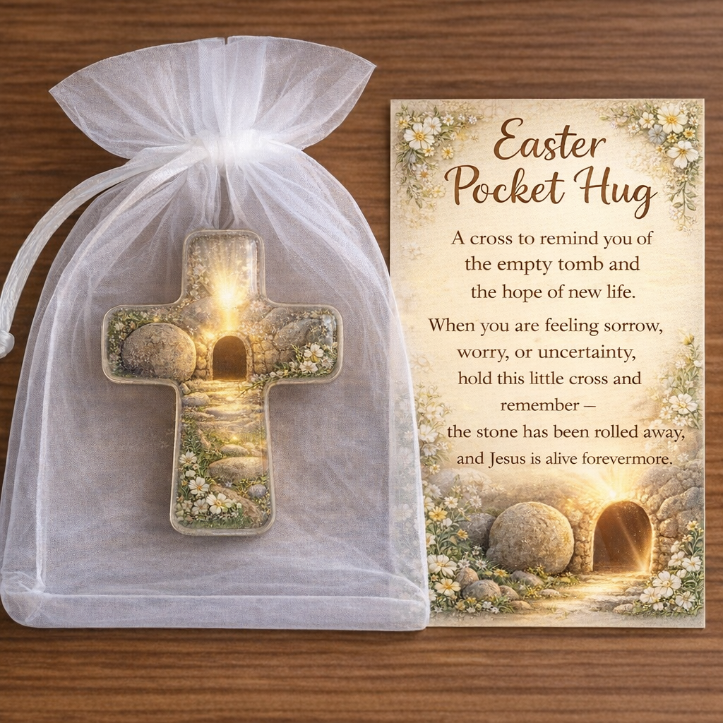 🐣 Early Easter Sale: 50% Off –🐰 Handmade Easter Pocket Hug