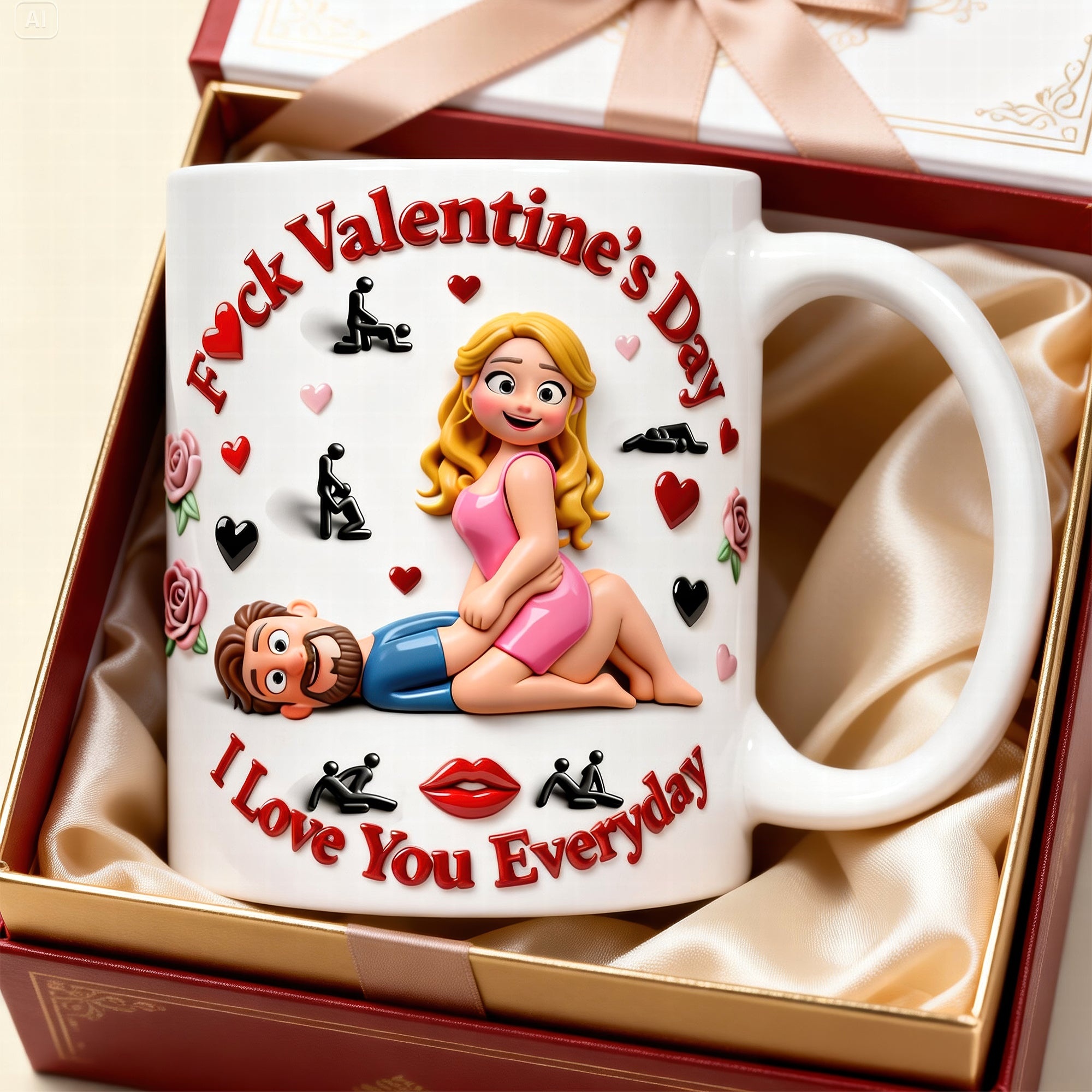 Personalized "F*ck Valentine's Day" Naughty Love Mug ❤️💋