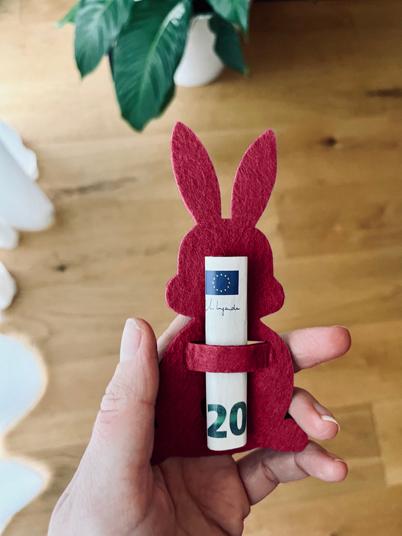 Easter Bunny Money Holder Gift