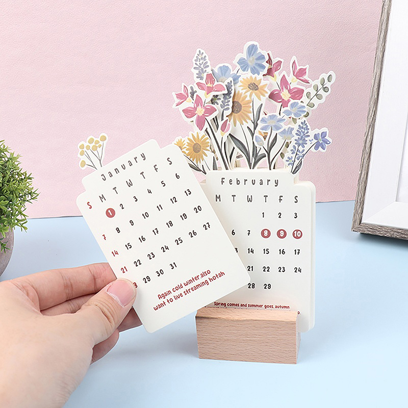 🌷Best Christmas Gift🎁--2026 Bloomy Flowers Desk Calendar📅