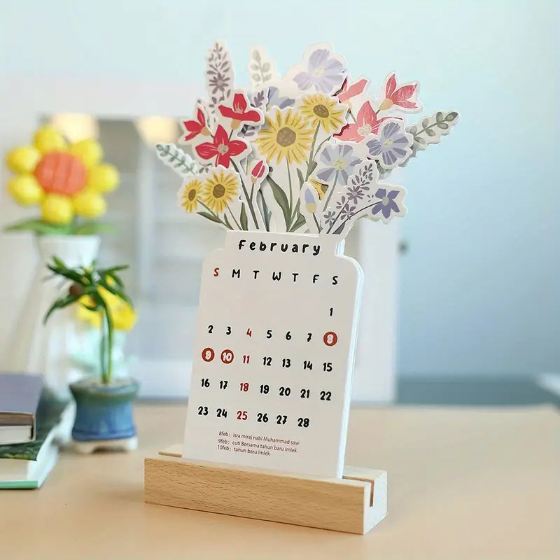 🌷Best Christmas Gift🎁--2026 Bloomy Flowers Desk Calendar📅