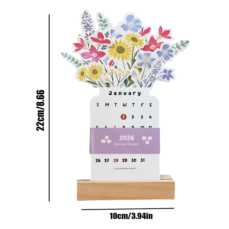 🌷Best Christmas Gift🎁--2026 Bloomy Flowers Desk Calendar📅