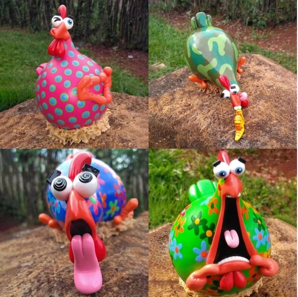 Silly Chicken Decor
