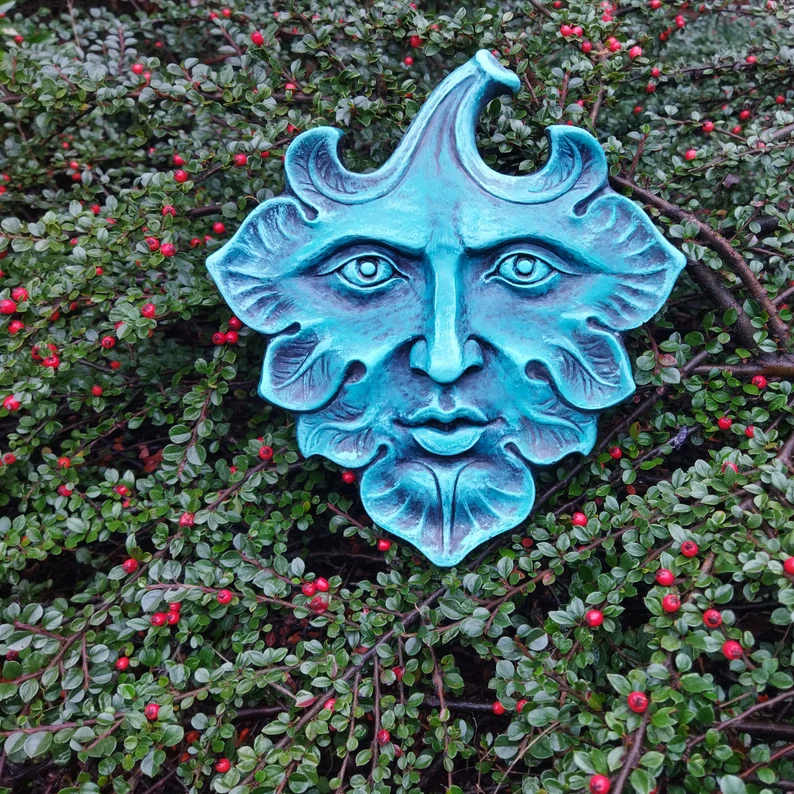 Leaf Man wall sculpture | home garden decoration