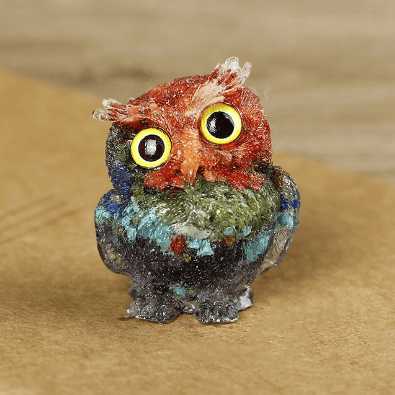🔥Buy 3 Get 1 Free - Handmade Natural Crystal Gemstone Owl